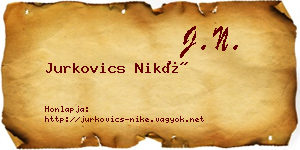 Jurkovics Niké névjegykártya